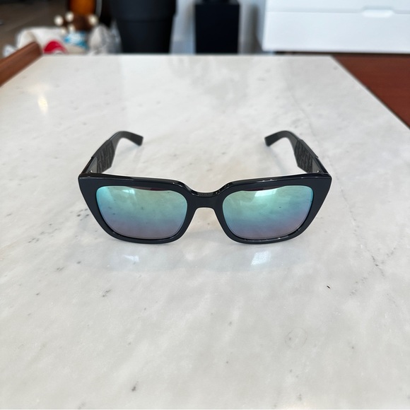 NWOT UNWORN DIOR MEN’S B27 S2I Rubber Logo Square Sunglasses in dark grey - Picture 2 of 9